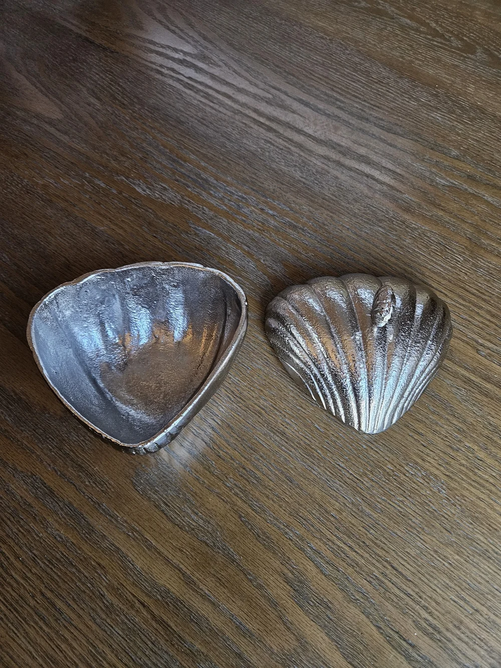 Threshold Metallic Silver Shell Accent Décor - Decorative Beach-Inspired Accent
